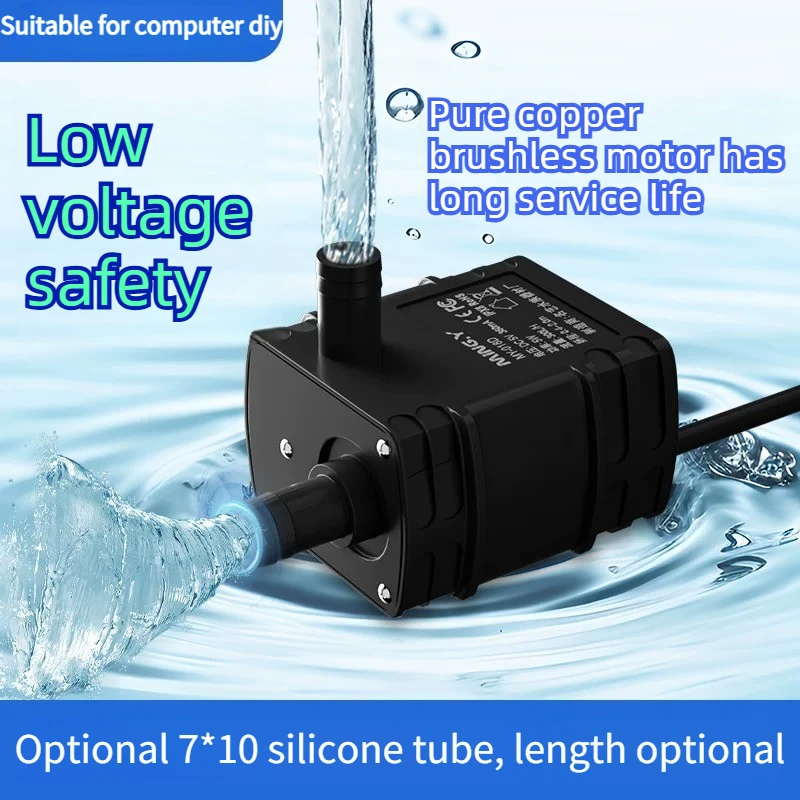 USB Mini Water Pump DC 5V 12V 5W - Brushless Submersible Pump for PC Water Cooling Aquarium DIY 240L/H
USB Mini Water Pump DC 5V 12V 5W - Brushless Submersible Pump for PC Water Cooling Aquarium DIY 240L/H