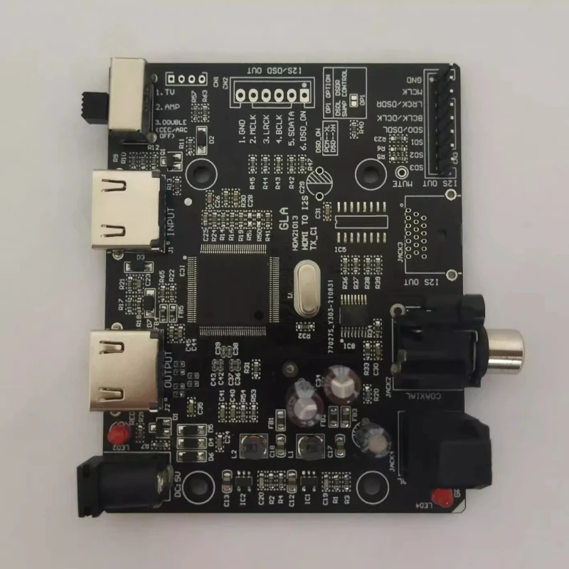 Разделение HDMI-сигнала и извлечение аудио 7.1-канального звука I2S/DSD/оптического/коаксиального (HDMI в I2S/IIS)
Разделение HDMI-сигнала и извлечение аудио 7.1-канального звука I2S/DSD/оптического/коаксиального (HDMI в I2S/IIS)