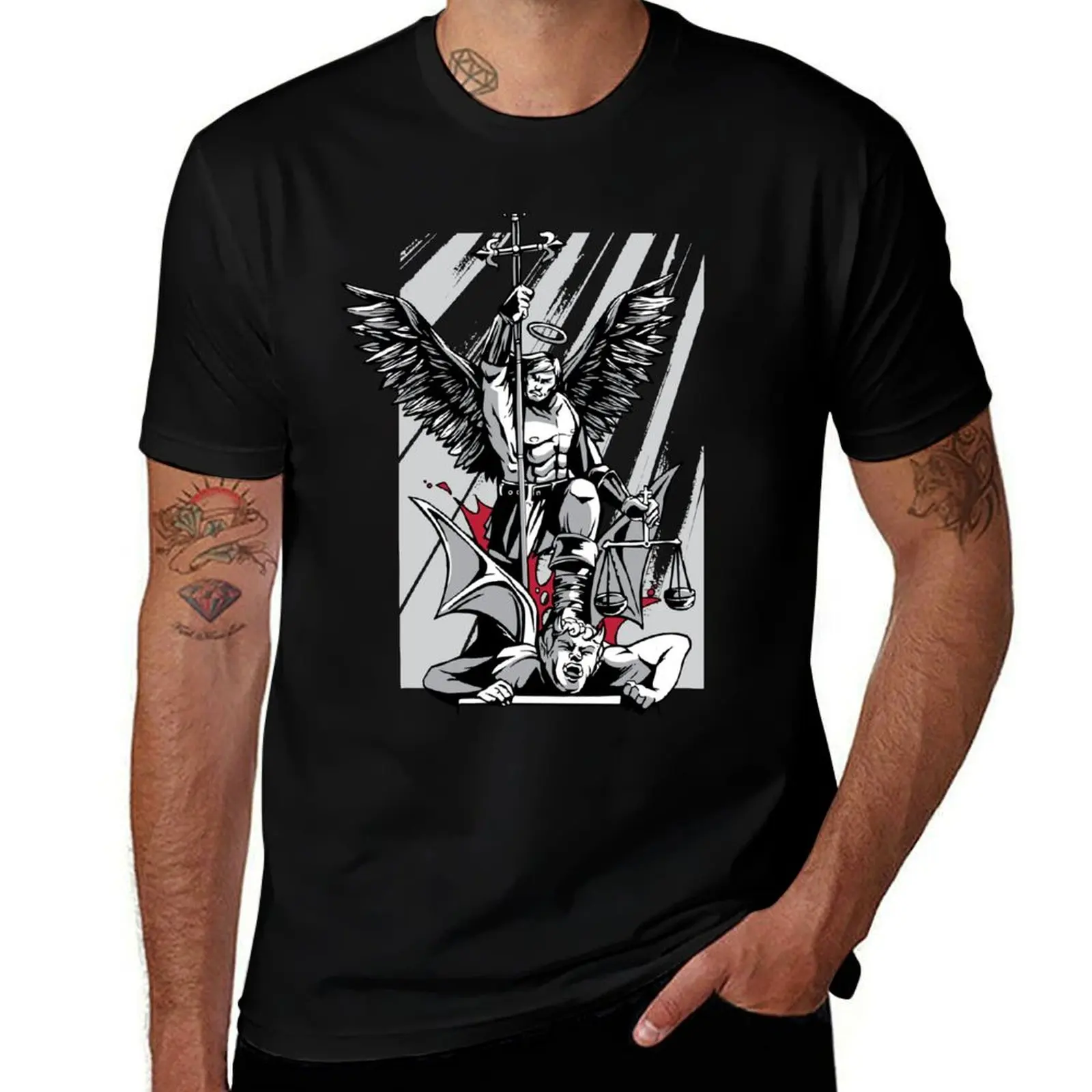 Archangel Michael T-Shirt Simple Trendy Casual T-Shirt
Archangel Michael T-Shirt Simple Trendy Casual T-Shirt