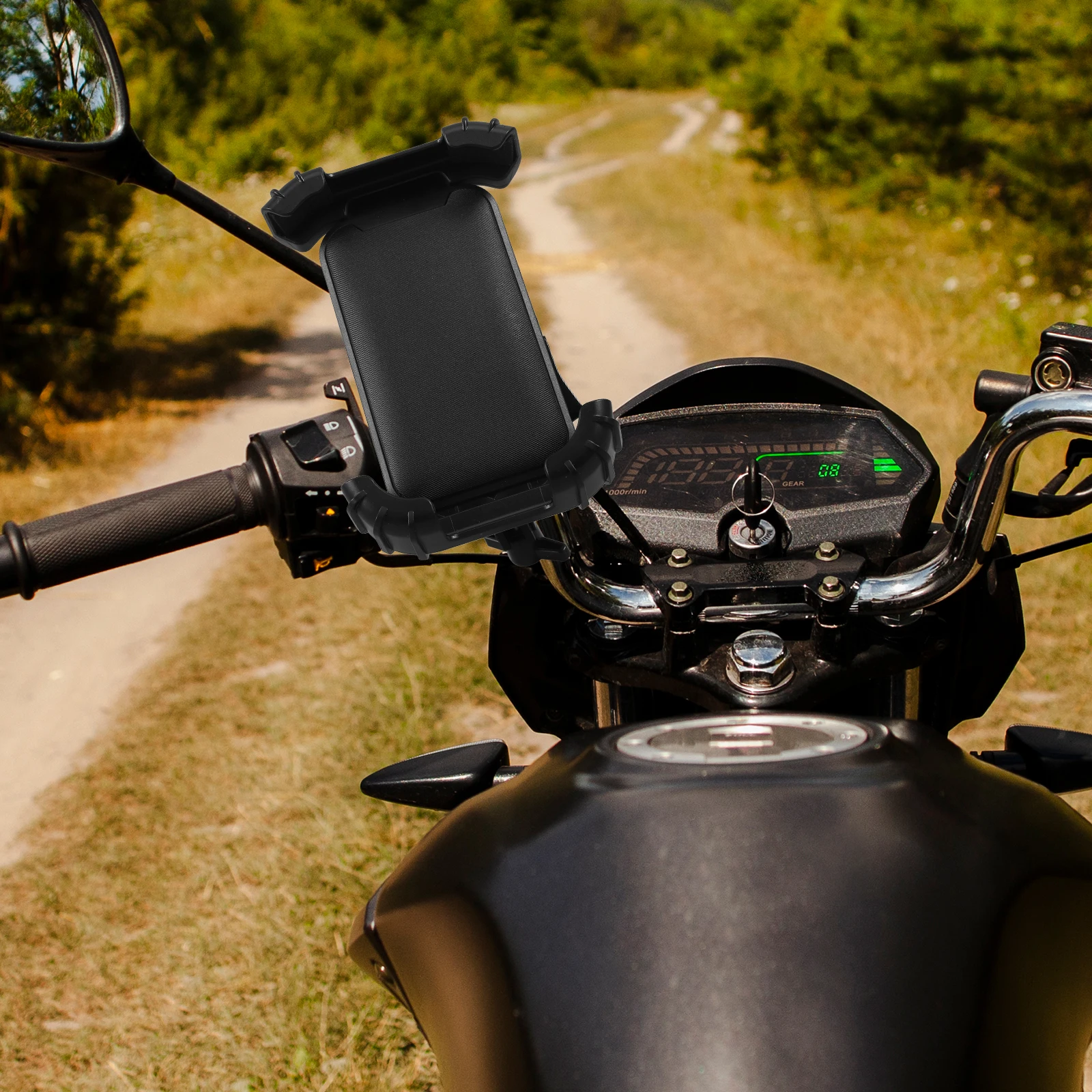 Mobile Phone Holder for Motorcycle Bike Mount Green Handlebar 47-68 Inch Sturdy Design Long Use Hands-Free Safe Riding
Mobile Phone Holder for Motorcycle Bike Mount Green Handlebar 47-68 Inch Sturdy Design Long Use Hands-Free Safe Riding