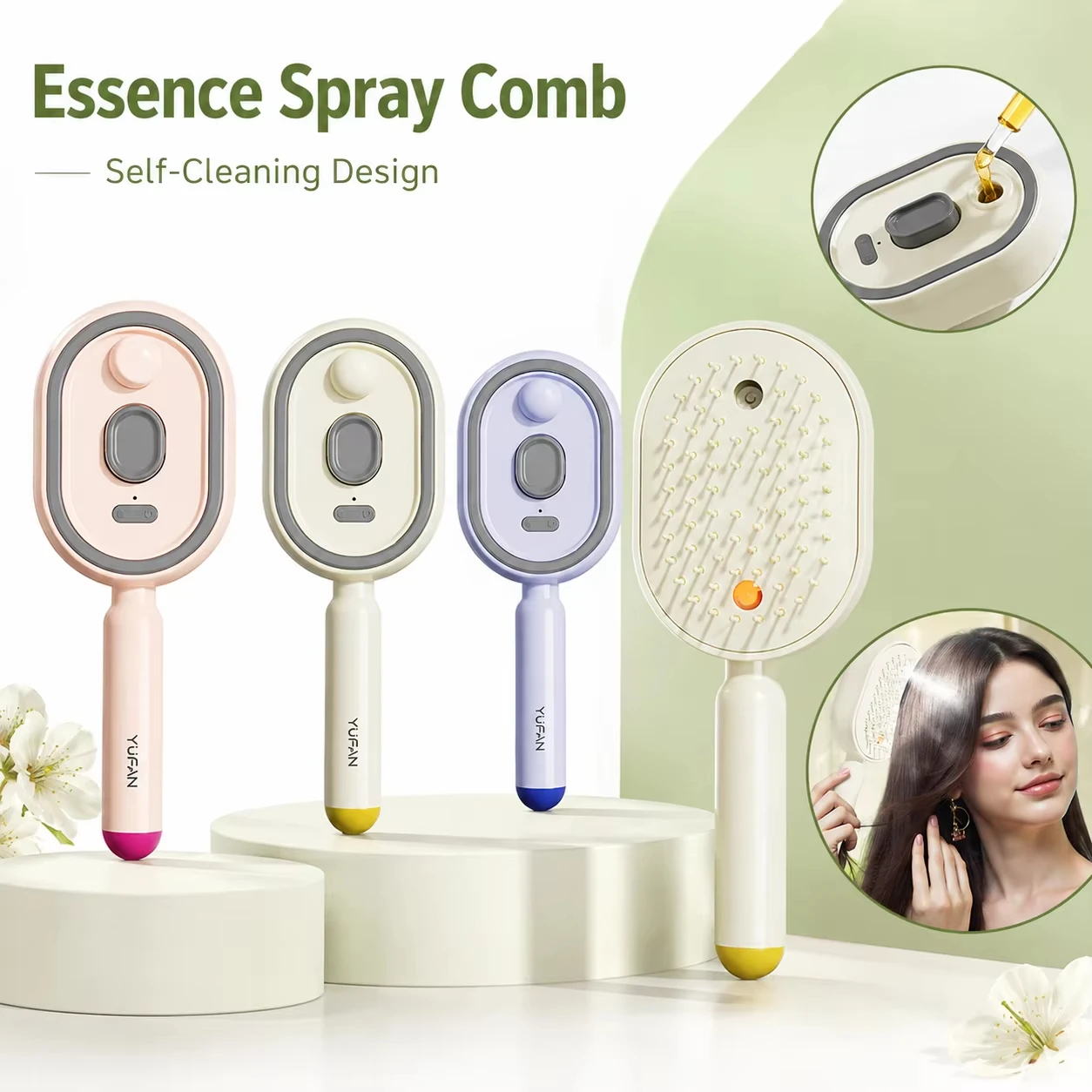 2026 New Electric Spray Hair Care Spray Massage Comb Anti-static 3 in 1 Self-cleaning Hairbrush Hair Oil Applicator Wome
2026 New Electric Spray Hair Care Spray Massage Comb Anti-static 3 in 1 Self-cleaning Hairbrush Hair Oil Applicator Wome
