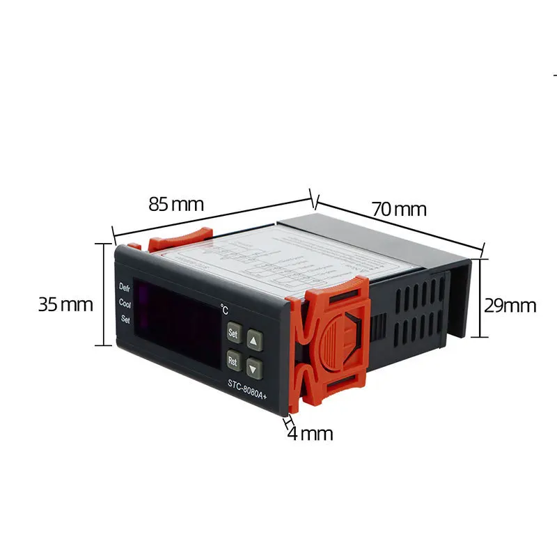 10pcs Timed Defrosting Refrigeration Electronic Temperature Controller Cake Meat Cabinet Freezer Digital Display Temperature
10pcs Timed Defrosting Refrigeration Electronic Temperature Controller Cake Meat Cabinet Freezer Digital Display Temperature