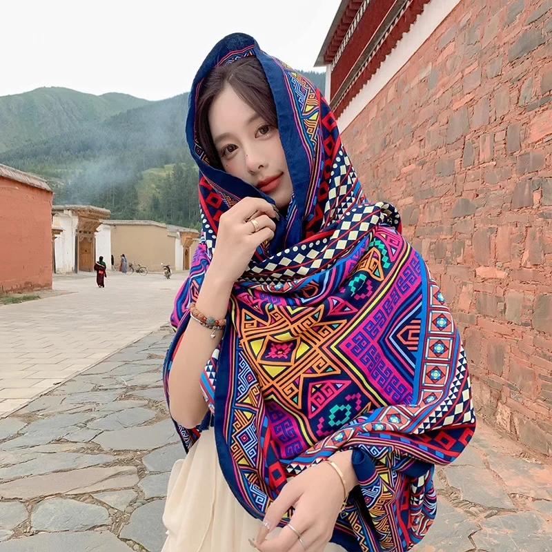 1PC Fashionable Colorful Diamond Pattern Scarf Outdoor Travel Leisure Stylish Cape Shawl for Women Head Scarfs for Women Luxury
1PC Fashionable Colorful Diamond Pattern Scarf Outdoor Travel Leisure Stylish Cape Shawl for Women Head Scarfs for Women Luxury