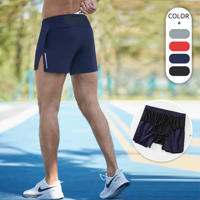 Quick drying sports shorts for men, double layered loose training shorts, marathon running and fitness three quarter shorts
Quick drying sports shorts for men, double layered loose training shorts, marathon running and fitness three quarter shorts