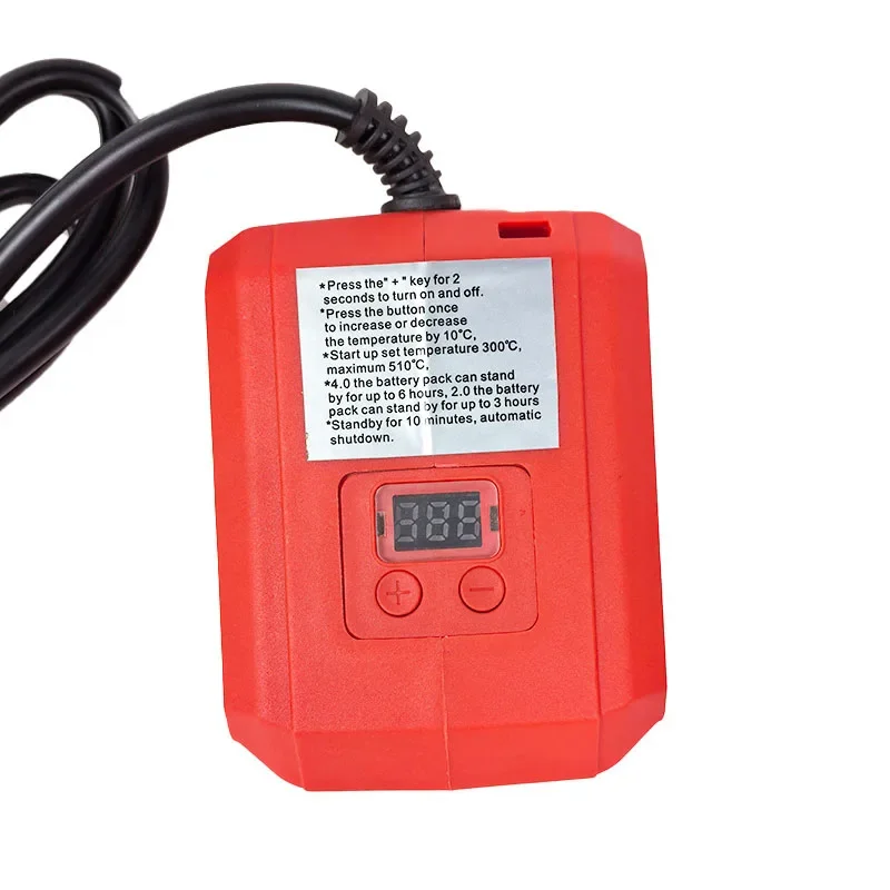 For Milwaukee 18V Battery Cordless Electric Soldering Iron Welding Power Tool 300-500℃ Temperature Adjustable Fast Heating
For Milwaukee 18V Battery Cordless Electric Soldering Iron Welding Power Tool 300-500℃ Temperature Adjustable Fast Heating