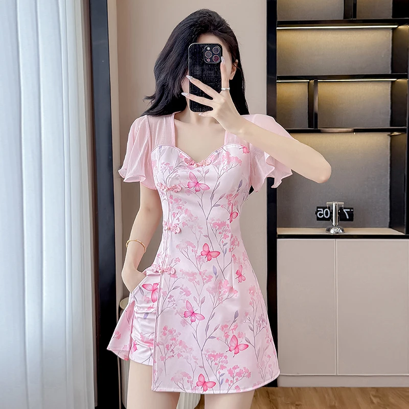 Summer New Chinese Style Patchwork Cheongsam Set - Elegant Floral Qipao Dress & Shorts 2-Piece Outfit (S-2XL)
Summer New Chinese Style Patchwork Cheongsam Set - Elegant Floral Qipao Dress & Shorts 2-Piece Outfit (S-2XL)