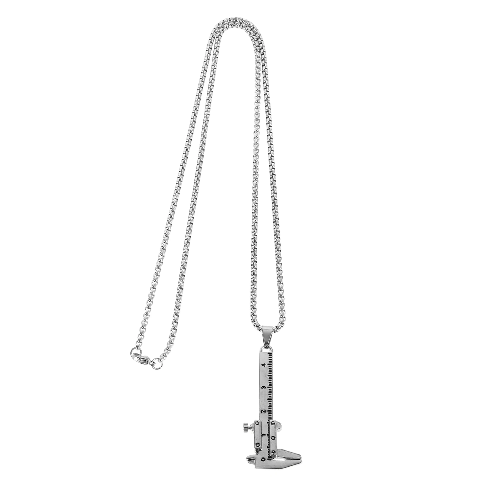Caliper Sweater Chain Calipers Pendant for Sweaters Long Necklace Silver Stainless Steel
Caliper Sweater Chain Calipers Pendant for Sweaters Long Necklace Silver Stainless Steel