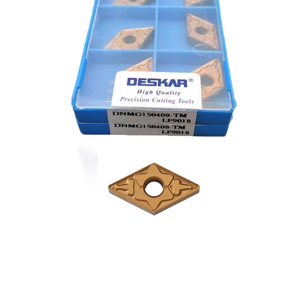 DNMG150404 DNMG150408 TM LF9018 Carbide Insert 100% Original DESKAR tools CNC Lathe External Turning Tool For Steel
DNMG150404 DNMG150408 TM LF9018 Carbide Insert 100% Original DESKAR tools CNC Lathe External Turning Tool For Steel