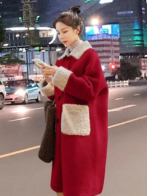 Thickened Lamb Fur Jacket Women's Autumn Winter New Style Warm Coat Large Size Casual High Waist Korean Version Long Sleeve
Thickened Lamb Fur Jacket Women's Autumn Winter New Style Warm Coat Large Size Casual High Waist Korean Version Long Sleeve