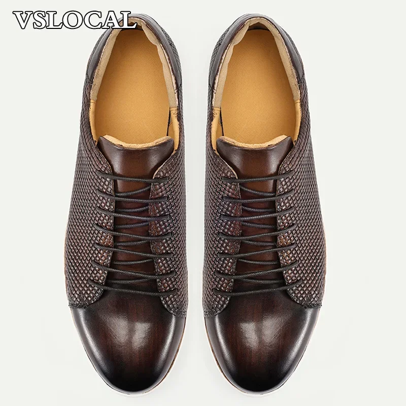 Luxury Brand Men Real Leather Shoes Coffee Lace up Casual Mens Dress Shoes Comfortable Outdoor Daily Flat Shoes For Men
Luxury Brand Men Real Leather Shoes Coffee Lace up Casual Mens Dress Shoes Comfortable Outdoor Daily Flat Shoes For Men