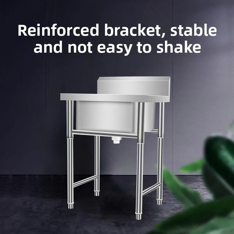Stainless Steel Kitchen Sink Single Basin for Home Commercial Rental Use Dish Washing Sanitizing Utility Bowl Kitchen Sink
Stainless Steel Kitchen Sink Single Basin for Home Commercial Rental Use Dish Washing Sanitizing Utility Bowl Kitchen Sink