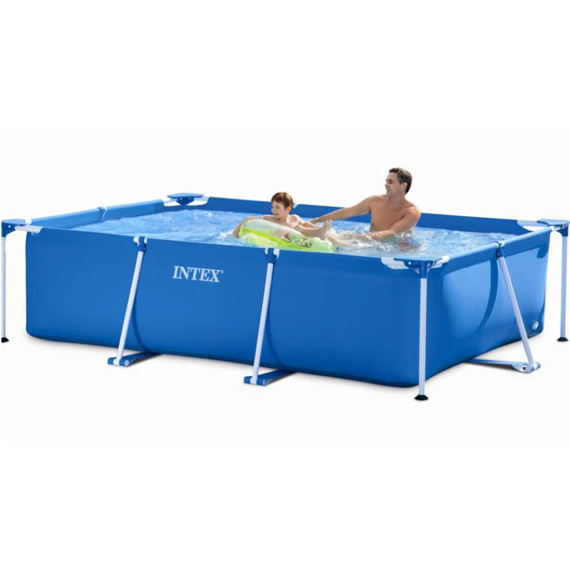 Hot Sale 220×450cm Full Set Steel Frame Rectangular Above Ground Swimming Pool with Filter Pump Backyard Summer Family Pool
Hot Sale 220×450cm Full Set Steel Frame Rectangular Above Ground Swimming Pool with Filter Pump Backyard Summer Family Pool