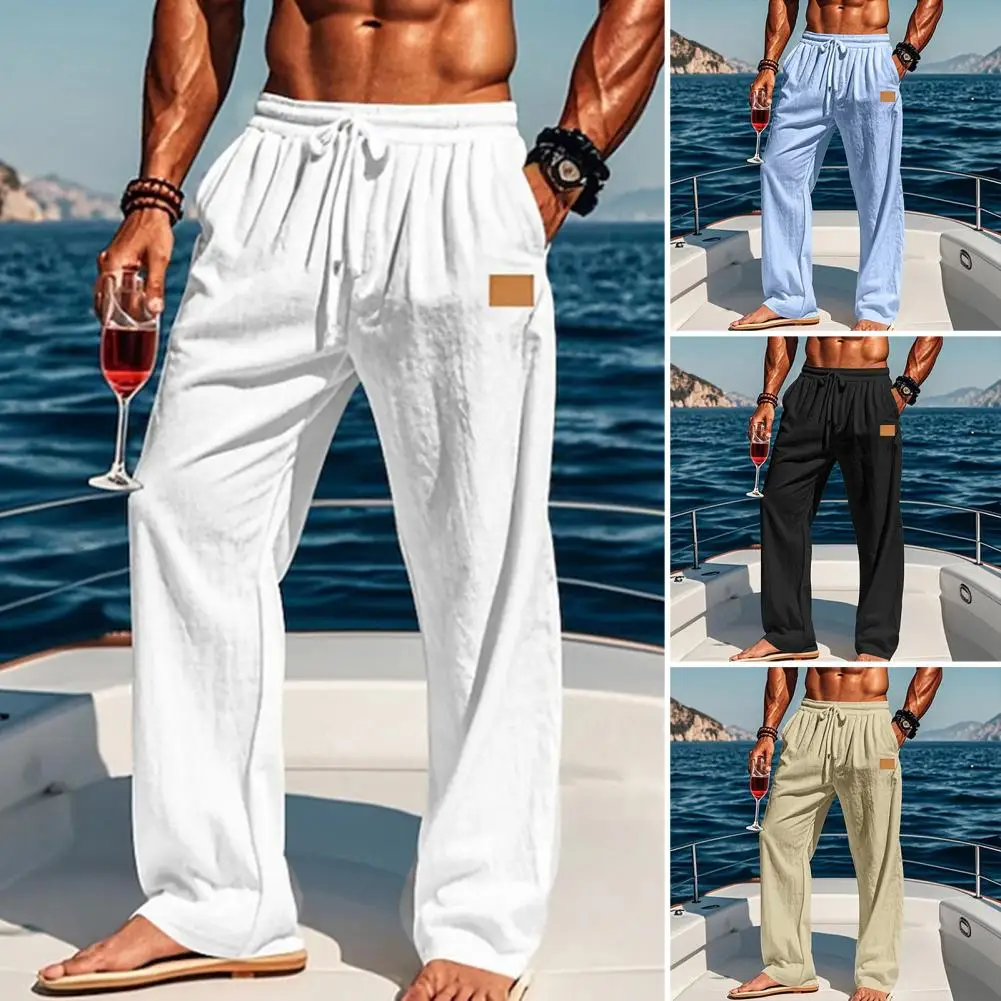 Men Pants Men's Loose Fit Drawstring Waist Trousers for Fitness Outdoor Activities Solid Color Pants with Elastic for Running
Men Pants Men's Loose Fit Drawstring Waist Trousers for Fitness Outdoor Activities Solid Color Pants with Elastic for Running