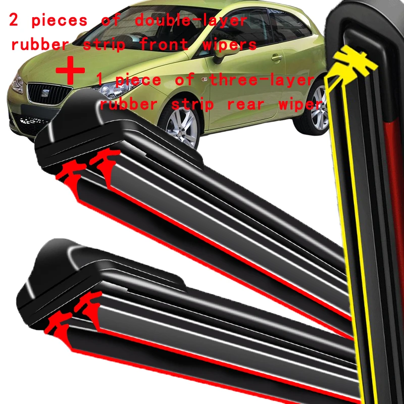 For Seat Ibiza Coupe 6J Hatchback 2012-2017 2013 Wiper Front & Rear Wiper Blades Windshield Windscreen Window Brushes 24"16"13"
For Seat Ibiza Coupe 6J Hatchback 2012-2017 2013 Wiper Front & Rear Wiper Blades Windshield Windscreen Window Brushes 24"16"13"