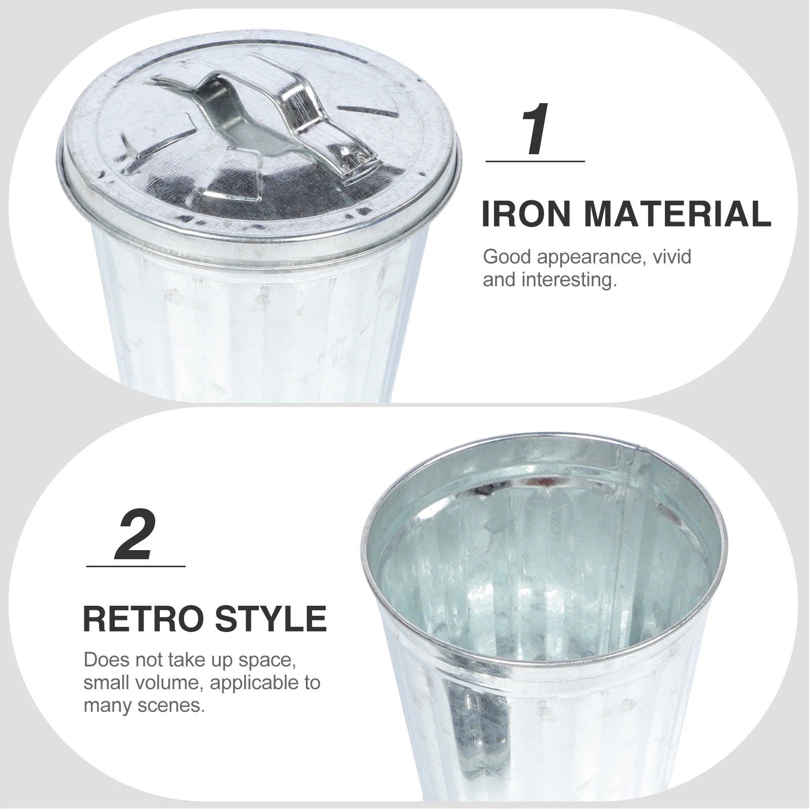 2pcs Mini Bins Desktop Garbage Storage With Cover Adorable Can Lightweight Portable Decorative Container For Home Office
2pcs Mini Bins Desktop Garbage Storage With Cover Adorable Can Lightweight Portable Decorative Container For Home Office