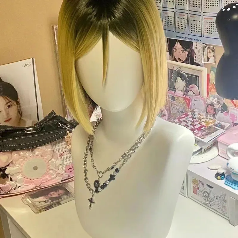 Golden Gradient Mid-split BOB Synthetic Wig Comic Figure Solitary Claw Grinding cos Wig Comic Reality Show Wig
Golden Gradient Mid-split BOB Synthetic Wig Comic Figure Solitary Claw Grinding cos Wig Comic Reality Show Wig