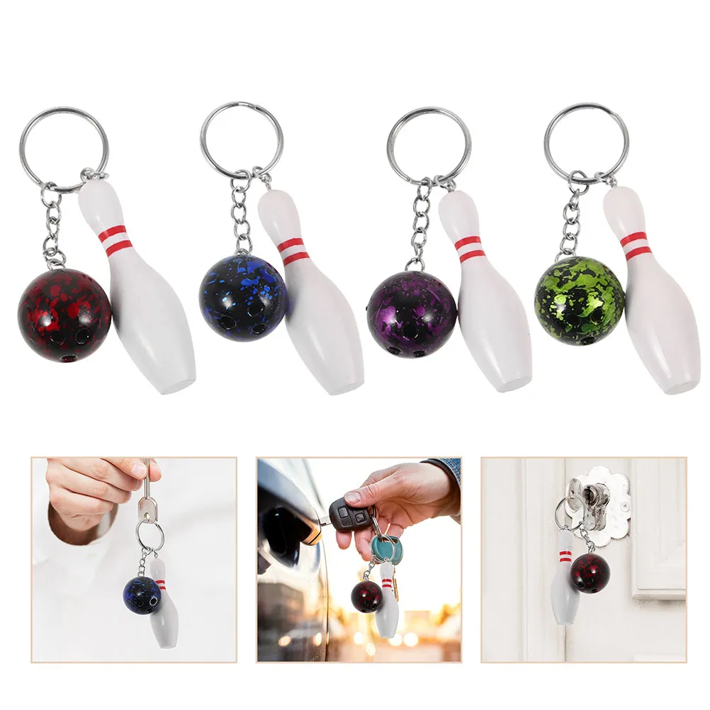 8Pcs Bowling Pin Keychains Sports Souvenir Mini Bowling Ball Keyring Decorative Pendant for Backpack Bag Charm
8Pcs Bowling Pin Keychains Sports Souvenir Mini Bowling Ball Keyring Decorative Pendant for Backpack Bag Charm