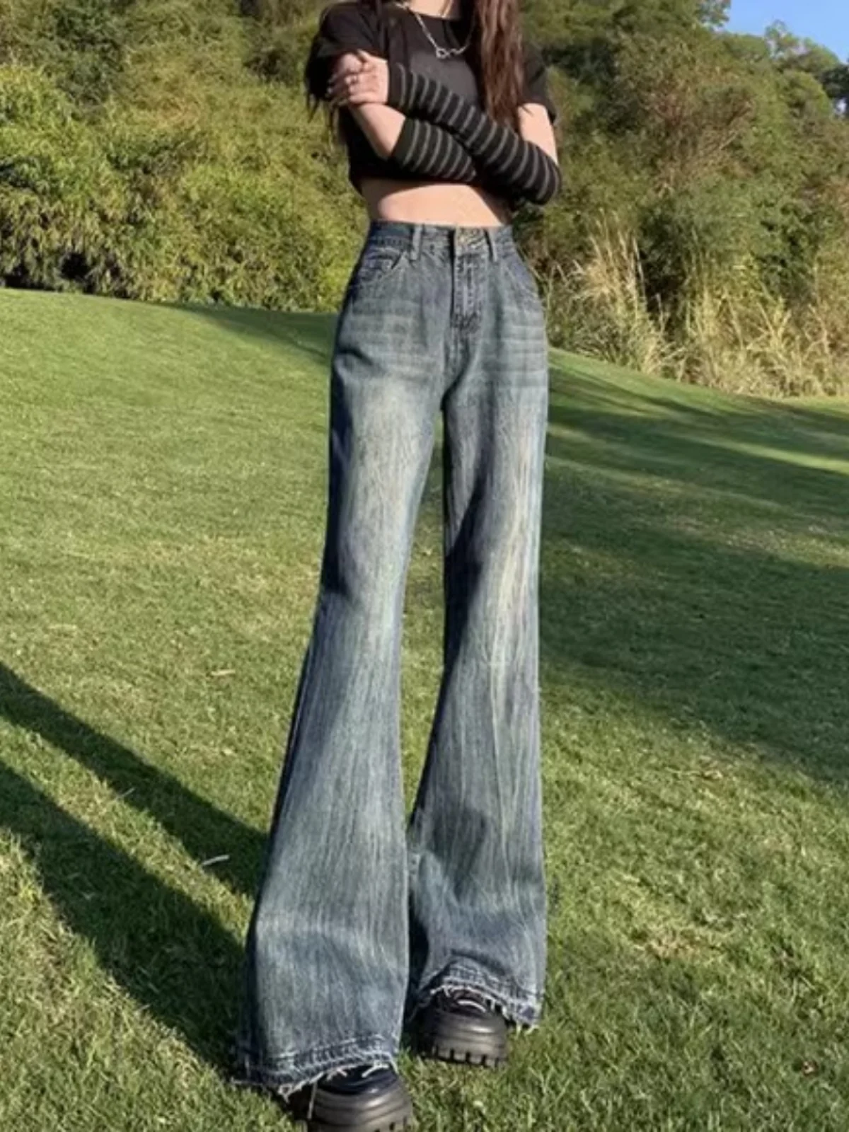 High Waist Wide Leg Jeans Women's American Design Slim Straight Loose Fit Trousers Spring 2024 Fashion plus Size Blue Denim
High Waist Wide Leg Jeans Women's American Design Slim Straight Loose Fit Trousers Spring 2024 Fashion plus Size Blue Denim