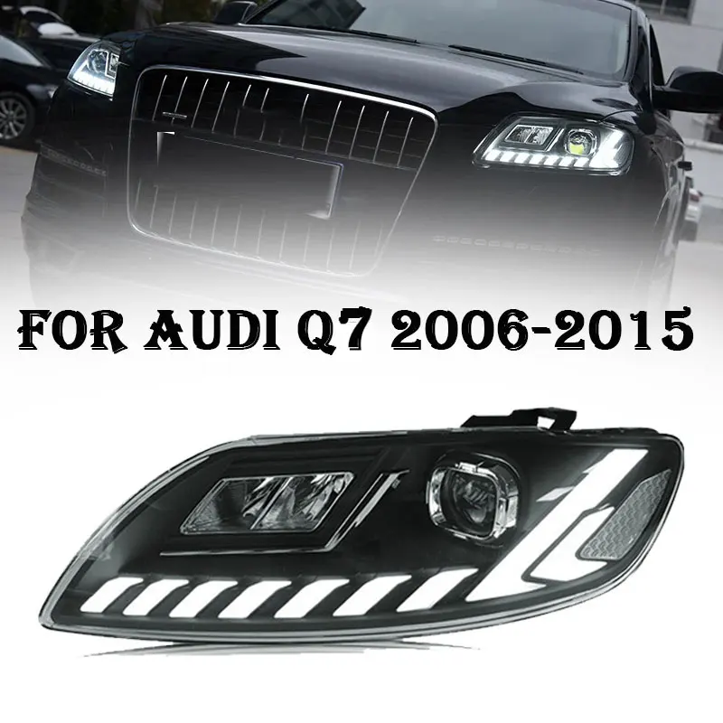 Светодиодные фары для Audi Q7 2006-2015, обновление фары в стиле Q8, все светодиодные DRL, движущиеся указатели поворота, фары, автосборка
Светодиодные фары для Audi Q7 2006-2015, обновление фары в стиле Q8, все светодиодные DRL, движущиеся указатели поворота, фары, автосборка