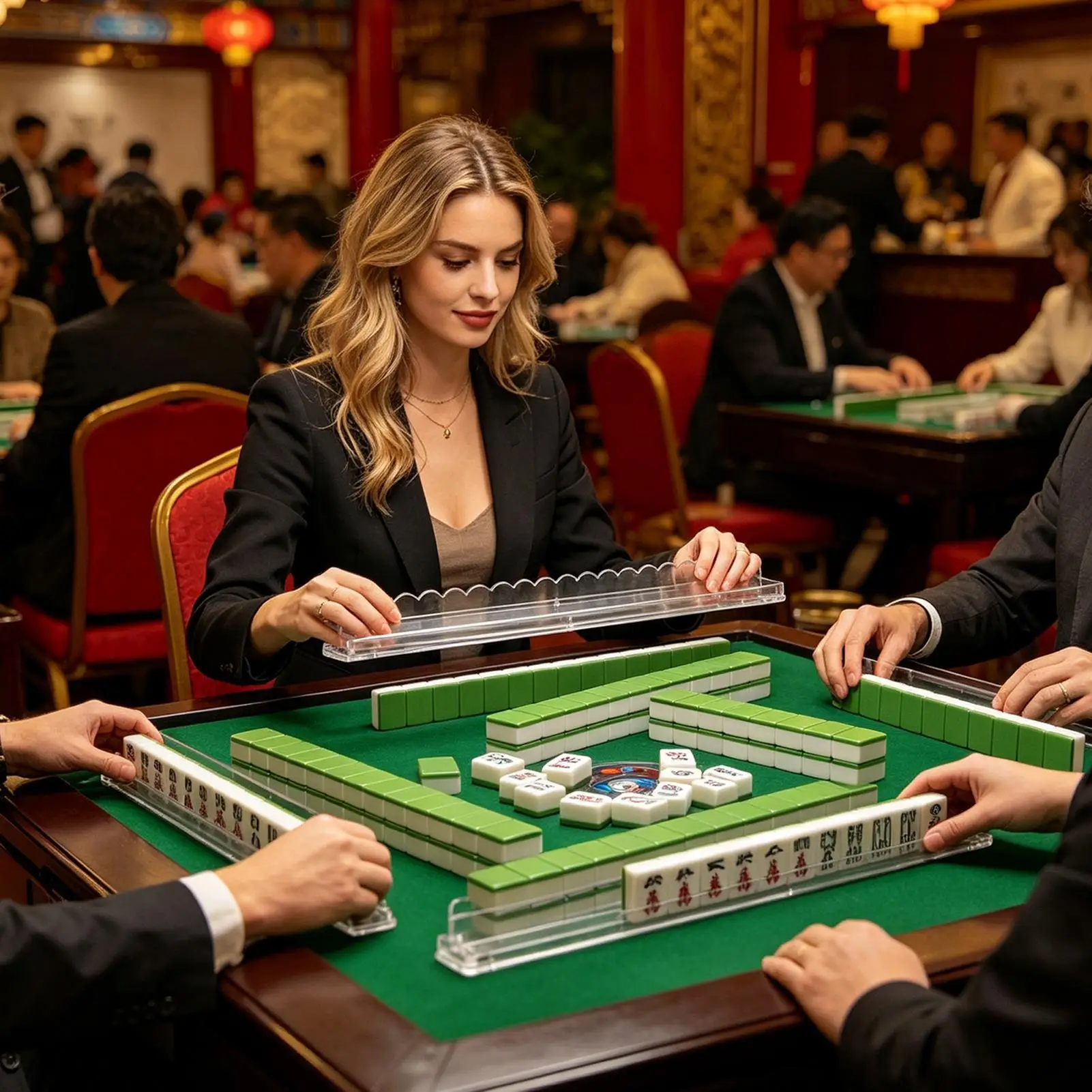 Mahjong Pushers And Racks Anti-Slip Acrylic Scalloped Magnetic Mahjong Tile Pusher And Holder For Home Game Night Party Family
Mahjong Pushers And Racks Anti-Slip Acrylic Scalloped Magnetic Mahjong Tile Pusher And Holder For Home Game Night Party Family