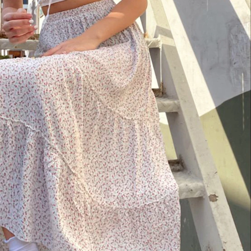 BIIKPIIK Sweet Floral Printed Long Skirts For Women Young Casual Mori Girl Loose Fit A-line Skirt Fairycore Cute Fall Maxi Skirt
BIIKPIIK Sweet Floral Printed Long Skirts For Women Young Casual Mori Girl Loose Fit A-line Skirt Fairycore Cute Fall Maxi Skirt