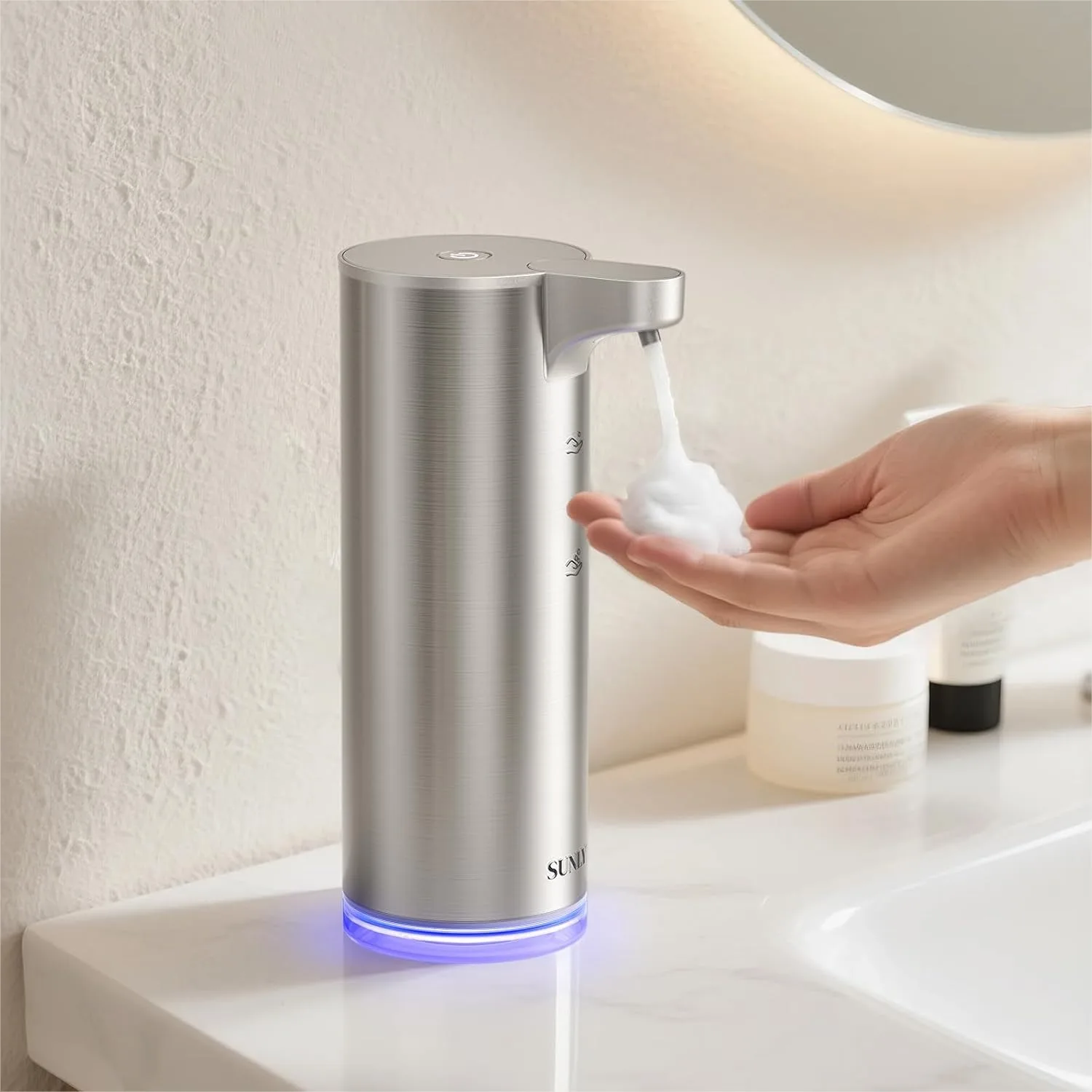 Automatic Foaming Soap Dispenser Touchless, 0.2s Fast Sensor, USB-C Rechargeable, Stainless Steel for Bathroom Kitchen
Automatic Foaming Soap Dispenser Touchless, 0.2s Fast Sensor, USB-C Rechargeable, Stainless Steel for Bathroom Kitchen