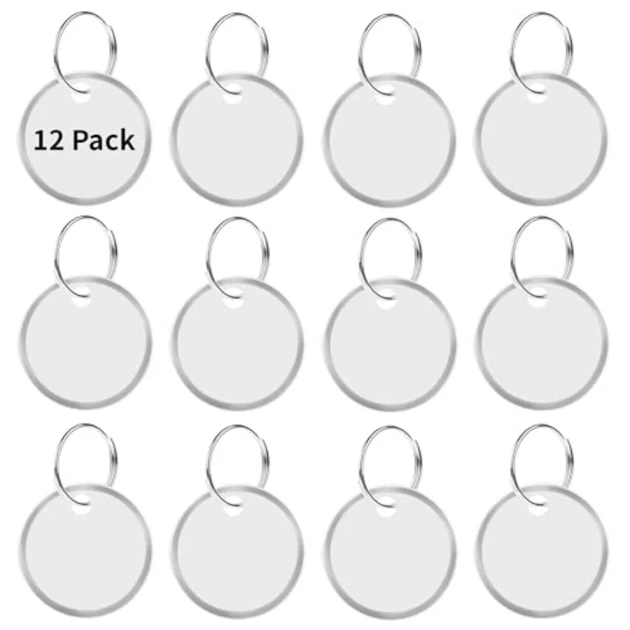 Pack Key Tags 1 Inch - Round Key Chain Tags Writable White Paper Labels with Metal Edges and Split Rings Sturdy Lightweight Key
Pack Key Tags 1 Inch - Round Key Chain Tags Writable White Paper Labels with Metal Edges and Split Rings Sturdy Lightweight Key