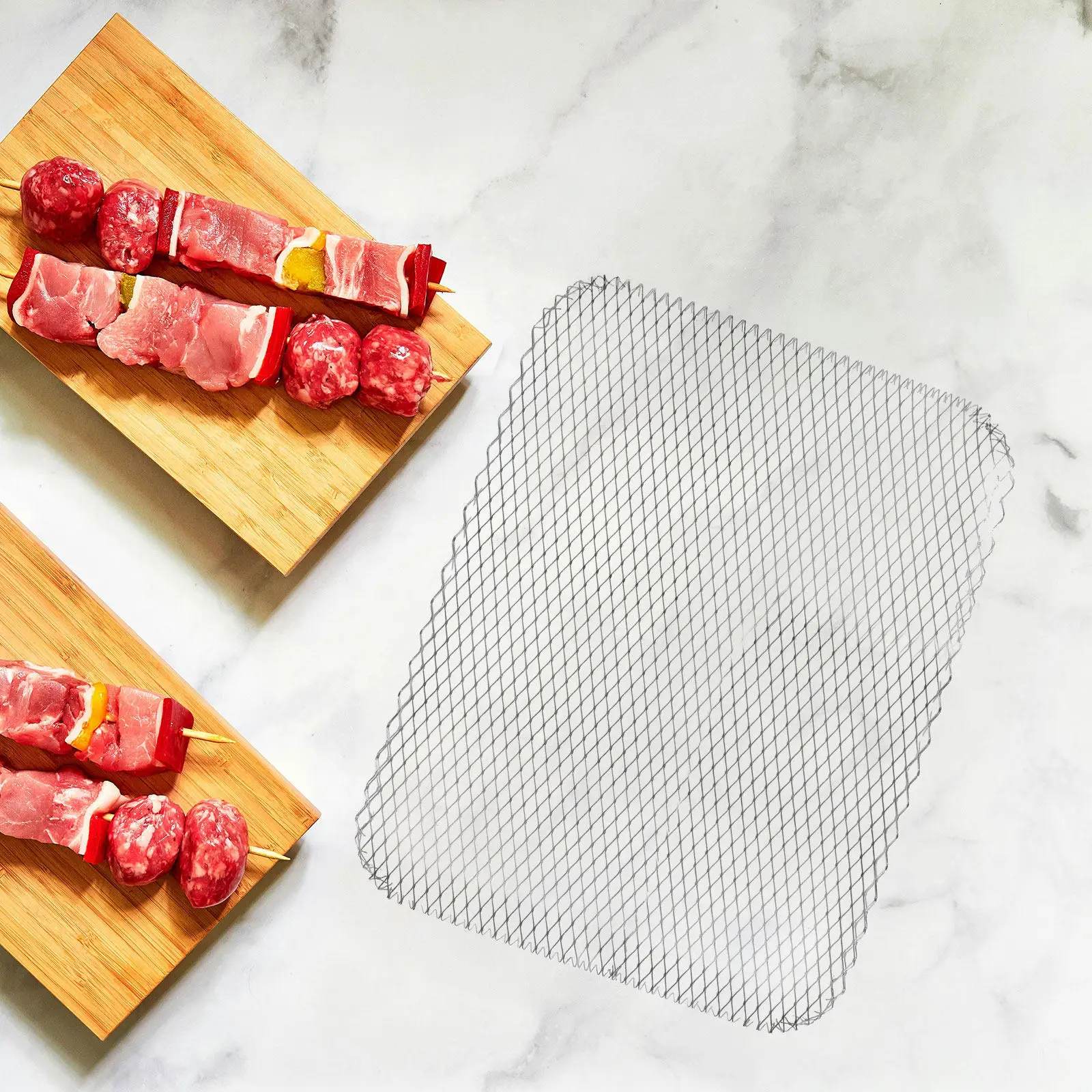 10Pcs Disposable Aluminum Bbq Grill Mesh Rectangular Topper High Temperature Resistant Broiler Net Cooking Grid Outdoor Indoor
10Pcs Disposable Aluminum Bbq Grill Mesh Rectangular Topper High Temperature Resistant Broiler Net Cooking Grid Outdoor Indoor