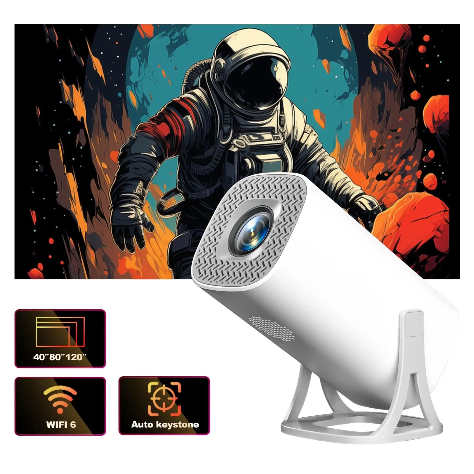 Upgraded S40 Android 11 Mini Projector Support 4K 1080P 2.4G/5GWIFI BT5.0 Projector 1280*720P Home Cinema Portable Projector
Upgraded S40 Android 11 Mini Projector Support 4K 1080P 2.4G/5GWIFI BT5.0 Projector 1280*720P Home Cinema Portable Projector