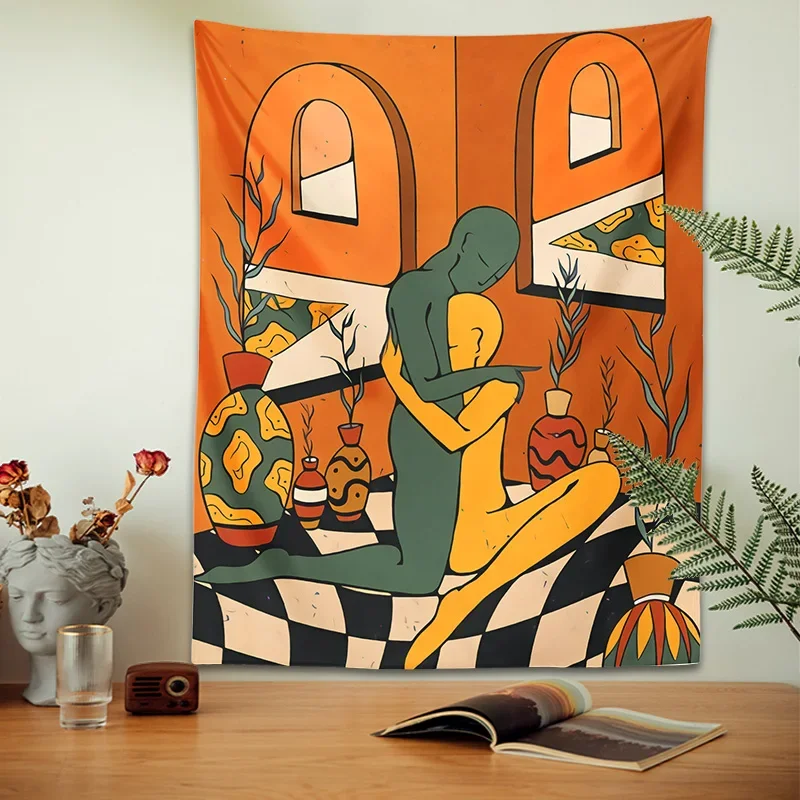LK01 Psychedelic Body Art Tapestry Wall Hanging Embrace Lines Tapestries Illustration Bohemian Decor Living Room Bedroom Wall De
LK01 Psychedelic Body Art Tapestry Wall Hanging Embrace Lines Tapestries Illustration Bohemian Decor Living Room Bedroom Wall De