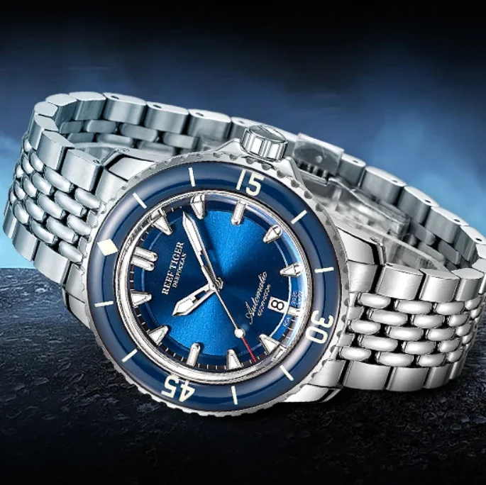 Reef Tiger Men Automatic Watch 44mm Diver Mechanical Wristwatch 20Bar Waterproof Luminous Sapphire Mirror & Bezel Sport RGA3035
Reef Tiger Men Automatic Watch 44mm Diver Mechanical Wristwatch 20Bar Waterproof Luminous Sapphire Mirror & Bezel Sport RGA3035
