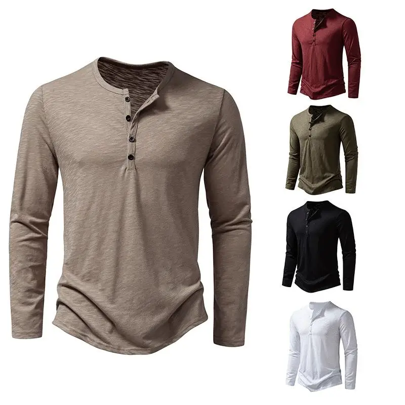 Men's Bamboo Cotton Collar Long Shirt Easy Care Casual Basic Style Long Sleeve T-Shirt for Daily Wear Non-fading Process
Men's Bamboo Cotton Collar Long Shirt Easy Care Casual Basic Style Long Sleeve T-Shirt for Daily Wear Non-fading Process