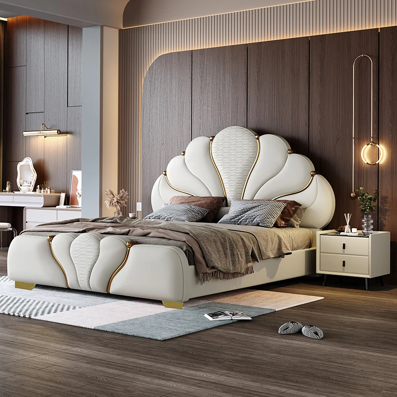 Modern Full Size Double Bed Headboard Artificial Leather Queen Frame Double Bed Twin King House Cama De Casal Bedroom Furniture
Modern Full Size Double Bed Headboard Artificial Leather Queen Frame Double Bed Twin King House Cama De Casal Bedroom Furniture