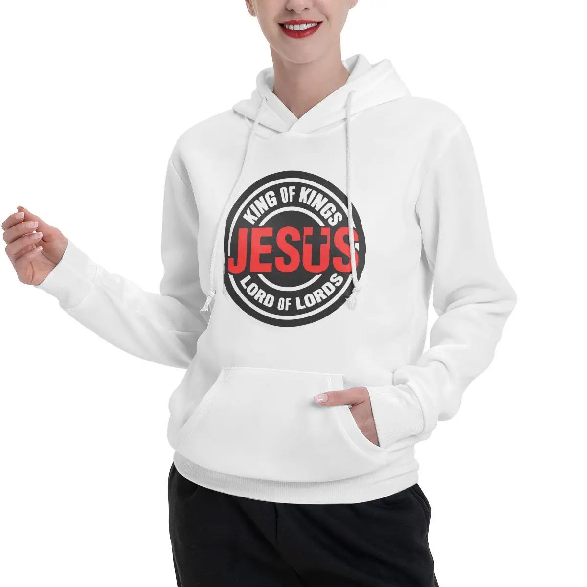 Толстовки для пар Иисуса Христа Ишуа, мужские и женские повседневные пуловеры, толстовка в стиле Харадзюку, уличная одежда с длинными рукавами, осень-зима
Толстовки для пар Иисуса Христа Ишуа, мужские и женские повседневные пуловеры, толстовка в стиле Харадзюку, уличная одежда с длинными рукавами, осень-зима