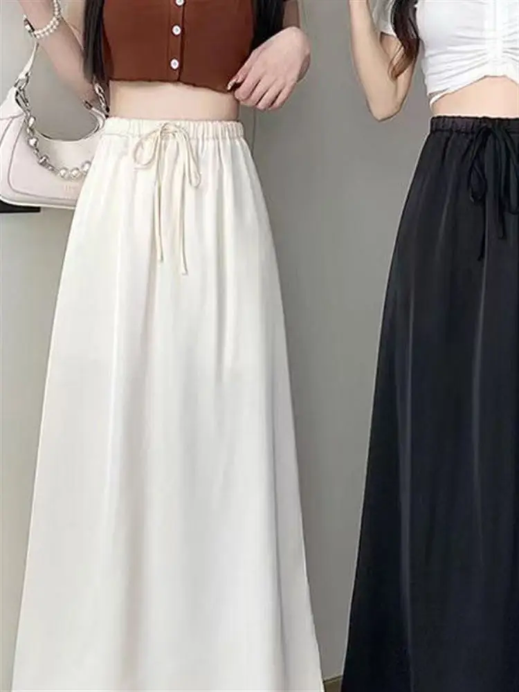 Fashionable Asymmetric High Waist Long Skirt Women's Polyester Satin Drapey Style Commute A-Line Skirt Pear Shape Fit
Fashionable Asymmetric High Waist Long Skirt Women's Polyester Satin Drapey Style Commute A-Line Skirt Pear Shape Fit