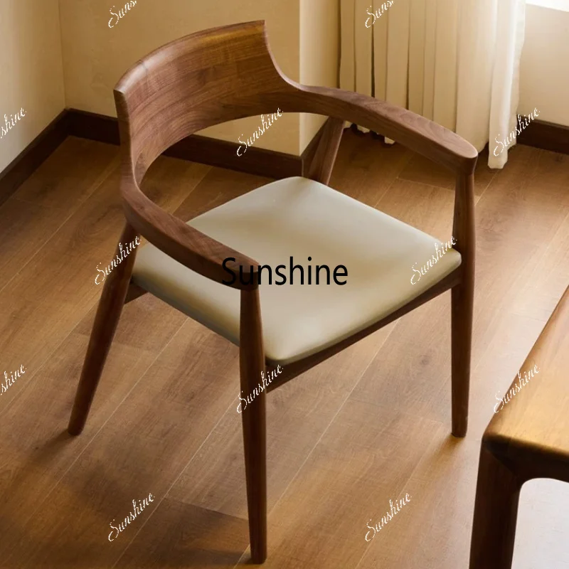 Home Modern Simple Dining Chair Living Room Backrest Chair All Solid Wood Dining Table and Chair
Home Modern Simple Dining Chair Living Room Backrest Chair All Solid Wood Dining Table and Chair