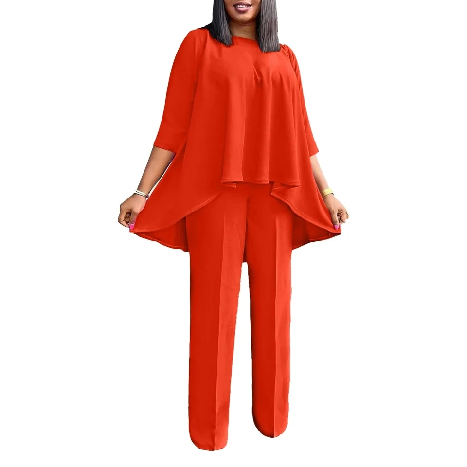 Spring 2024 African Clothes for Women 2 Piece African 3/4 Sleeve O-neck Top Pant Matching Sets Dashiki Africa Clothing Outfits
Spring 2024 African Clothes for Women 2 Piece African 3/4 Sleeve O-neck Top Pant Matching Sets Dashiki Africa Clothing Outfits