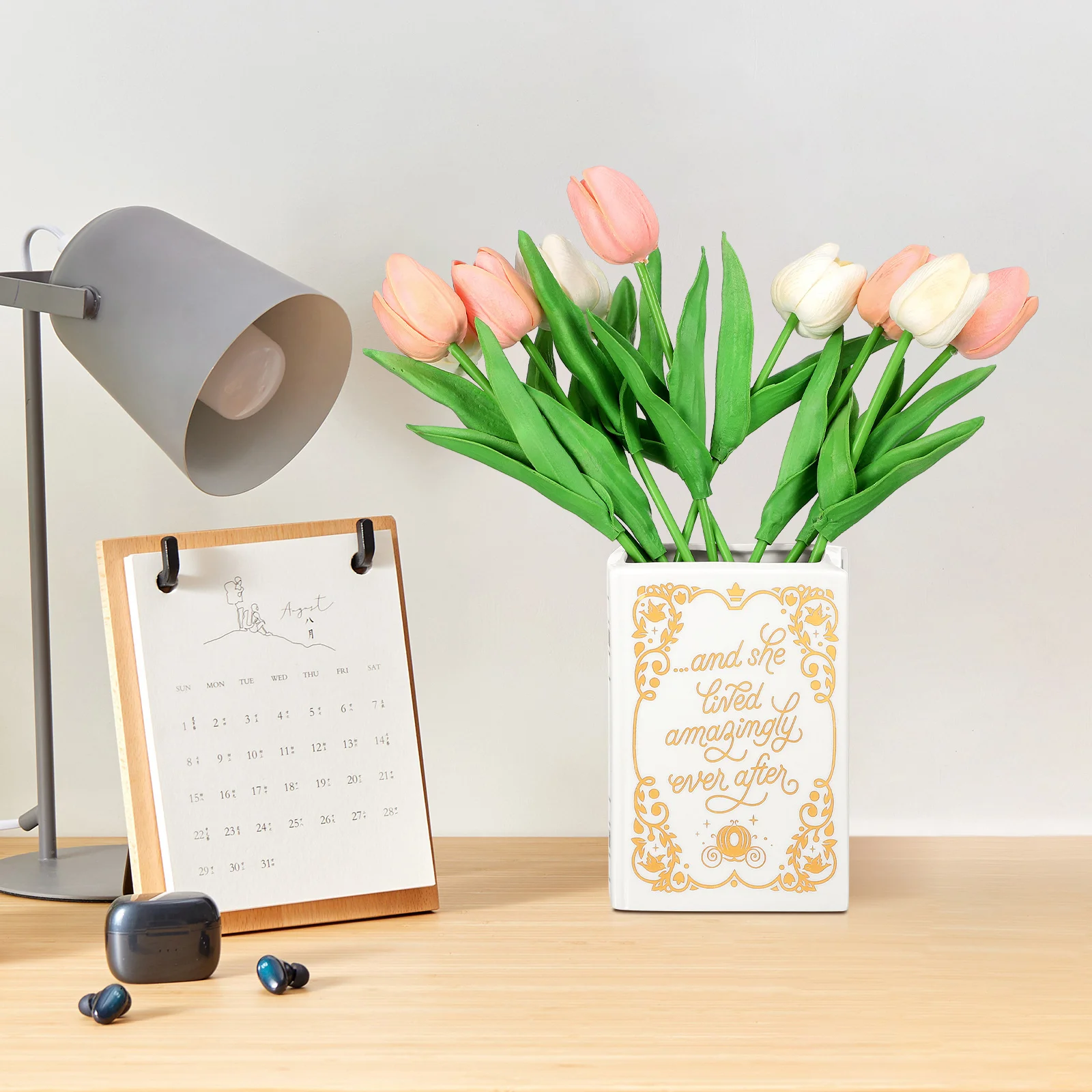Vase Decor Book Shaped Vases for Flowers Ceramic Ornaments Decorative Book-shaped 
Vase Decor Book Shaped Vases for Flowers Ceramic Ornaments Decorative Book-shaped