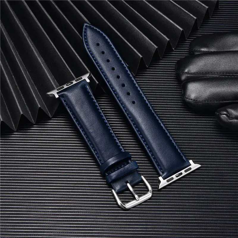 Colorful Genuine Leather Watchband For Iwatch Replacement Men Women Wrist Strap 38mm 40mm 42mm 44mm For Apple Watch 6 SE 5 4 3
Colorful Genuine Leather Watchband For Iwatch Replacement Men Women Wrist Strap 38mm 40mm 42mm 44mm For Apple Watch 6 SE 5 4 3