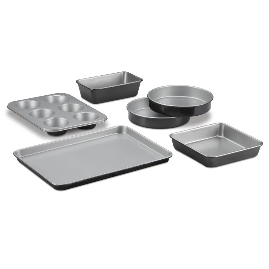 Versatile 6-Piece Non-Stick Bakeware Set for Perfect Cakes Muffins and Loafs - Ideal for Home Bakers and Cooking Enthusiasts
Versatile 6-Piece Non-Stick Bakeware Set for Perfect Cakes Muffins and Loafs - Ideal for Home Bakers and Cooking Enthusiasts