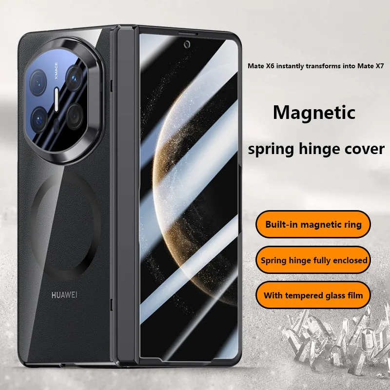 Electroplated Transparent Case For Huawei Mate X6 X5 X3 MateX6 MateX5 Magnetic Folding Hinge Protective Cover With Tempered Film
Electroplated Transparent Case For Huawei Mate X6 X5 X3 MateX6 MateX5 Magnetic Folding Hinge Protective Cover With Tempered Film