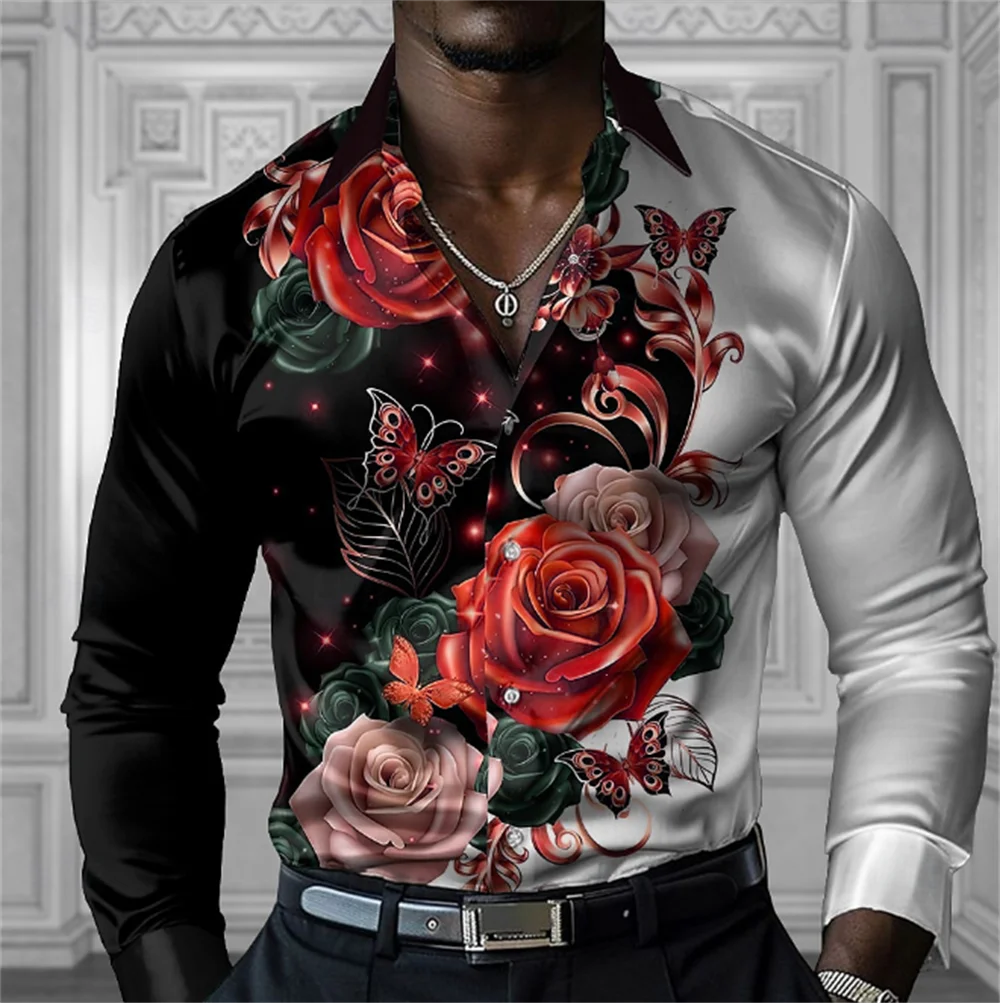 Men's shirt floral long sleeved shirt fashionable vacation party button up shirt oversized design comfortable men's clothing
Men's shirt floral long sleeved shirt fashionable vacation party button up shirt oversized design comfortable men's clothing