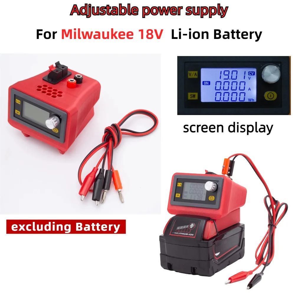 CNC DC Adjustable DC Voltage Regulator Power Supply Converter FOR Milwaukee 18V Lithium Battery (excluding Battery)
CNC DC Adjustable DC Voltage Regulator Power Supply Converter FOR Milwaukee 18V Lithium Battery (excluding Battery)
