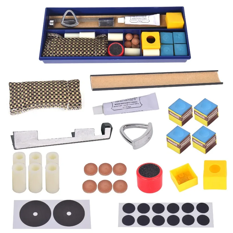 Pool Cue Tip Repair Full Accessories Leather Tips Sander Clamp Cement Table Spots for Snooker Billiard Club Daily Maintenance
Pool Cue Tip Repair Full Accessories Leather Tips Sander Clamp Cement Table Spots for Snooker Billiard Club Daily Maintenance