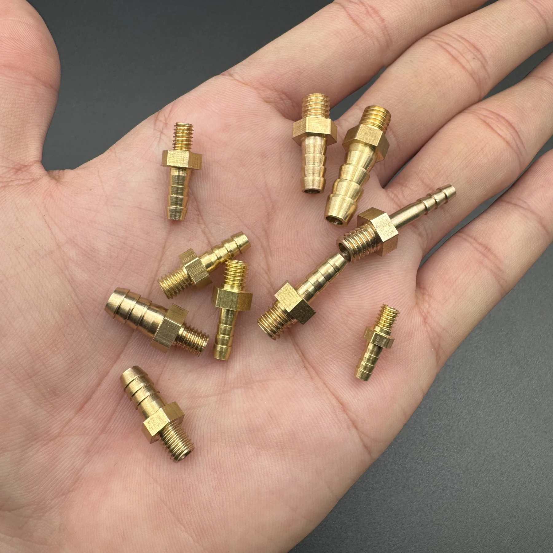 150PCS 4mm Hose Barb To M4 M5 M6 Metric Male Thread Brass Pipe Fitting Connector Adapter
150PCS 4mm Hose Barb To M4 M5 M6 Metric Male Thread Brass Pipe Fitting Connector Adapter