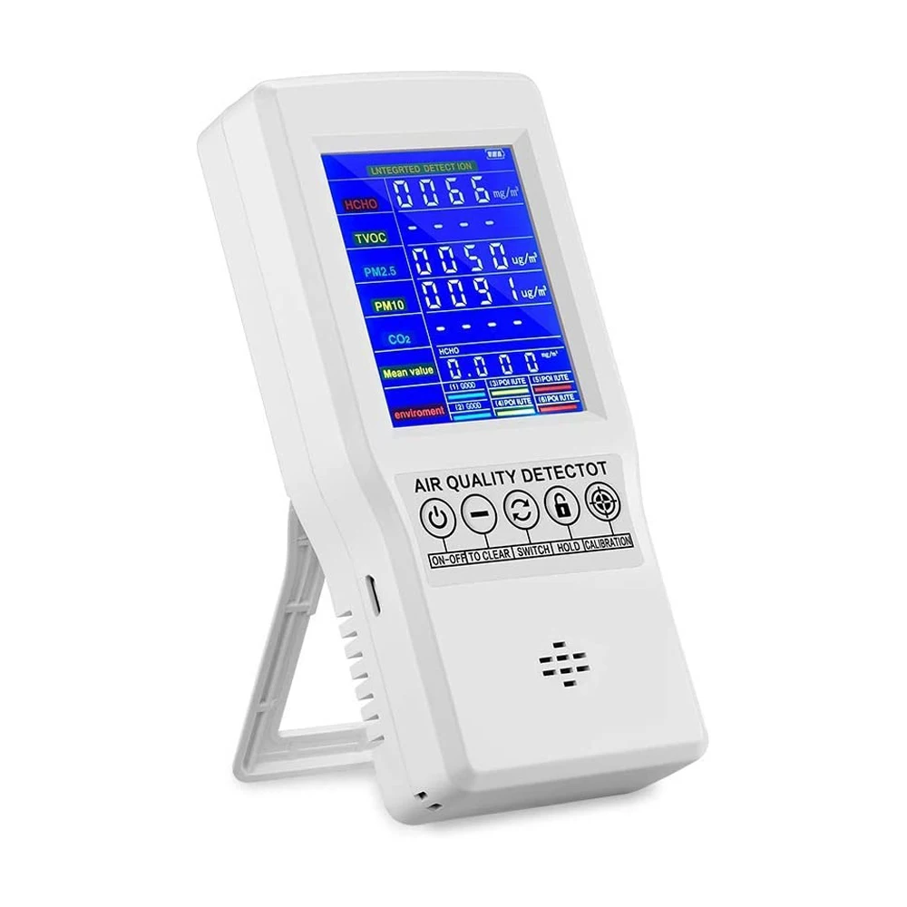 Digital Air Quality Monitor PPM / CO2 Sensor Meter Mini Carbon Dioxide Detector Gas Analyzer USB Rechargeable
Digital Air Quality Monitor PPM / CO2 Sensor Meter Mini Carbon Dioxide Detector Gas Analyzer USB Rechargeable