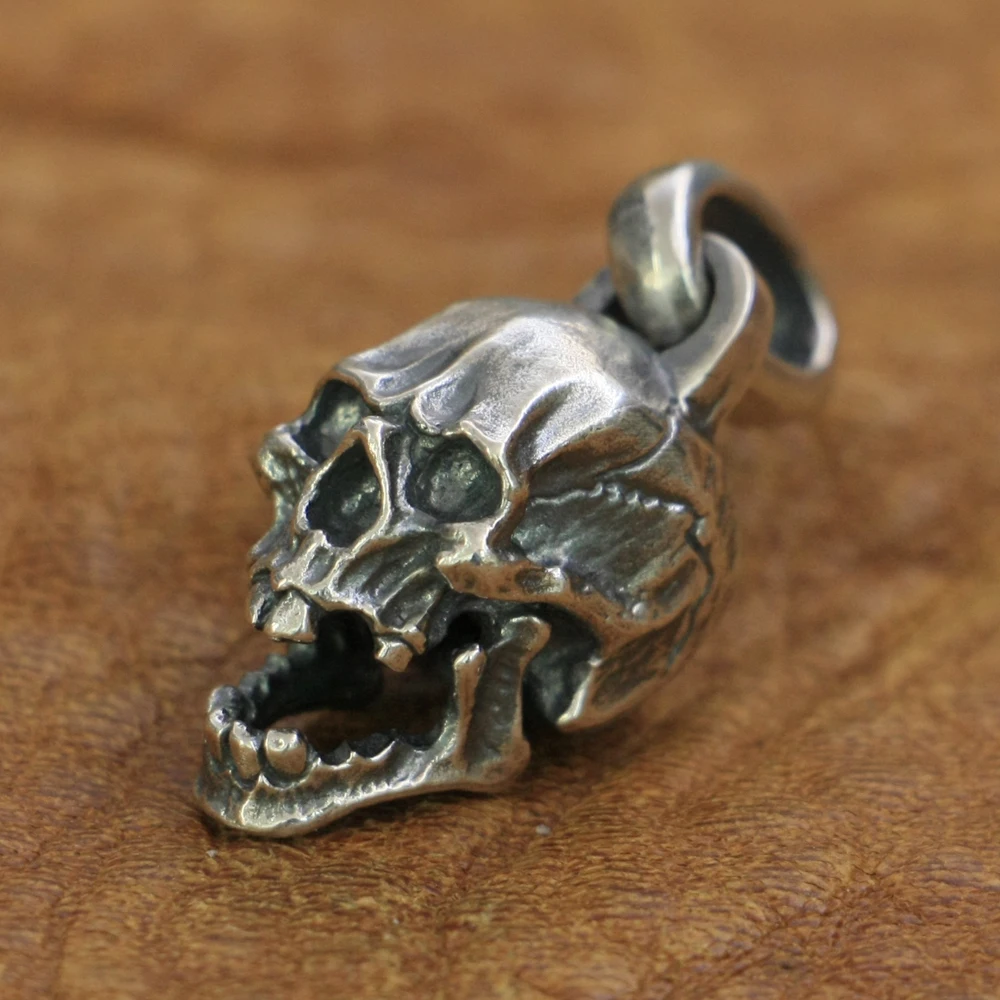 925 Sterling Silver Charms Small Skull Pendant Punk Details Jewelry TA176 BZ
925 Sterling Silver Charms Small Skull Pendant Punk Details Jewelry TA176 BZ
