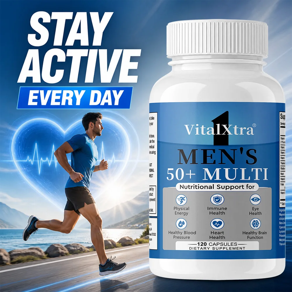 Day Men’s 50+ Healthy Multivitamin, Multivitamin with Vitamins A, C, E, B6, B12, Calcium and Vitamin D, 120 Capsules
Day Men’s 50+ Healthy Multivitamin, Multivitamin with Vitamins A, C, E, B6, B12, Calcium and Vitamin D, 120 Capsules