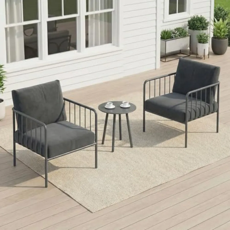 3 Piece Patio Porch Furniture Set Modern Outdoor Conversation Set with Coffee Table 4.7 Ultra-Thick Cushions Rust-Proof Powder-
3 Piece Patio Porch Furniture Set Modern Outdoor Conversation Set with Coffee Table 4.7 Ultra-Thick Cushions Rust-Proof Powder-