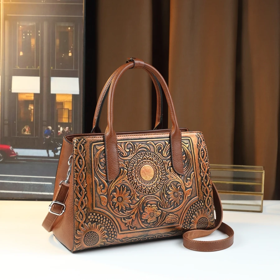 New Retro Fashion Handbag Women's Shoulder Crossbody Bag with Embossed Worn Finish Casual Commute Handheld Trendy Bag
New Retro Fashion Handbag Women's Shoulder Crossbody Bag with Embossed Worn Finish Casual Commute Handheld Trendy Bag